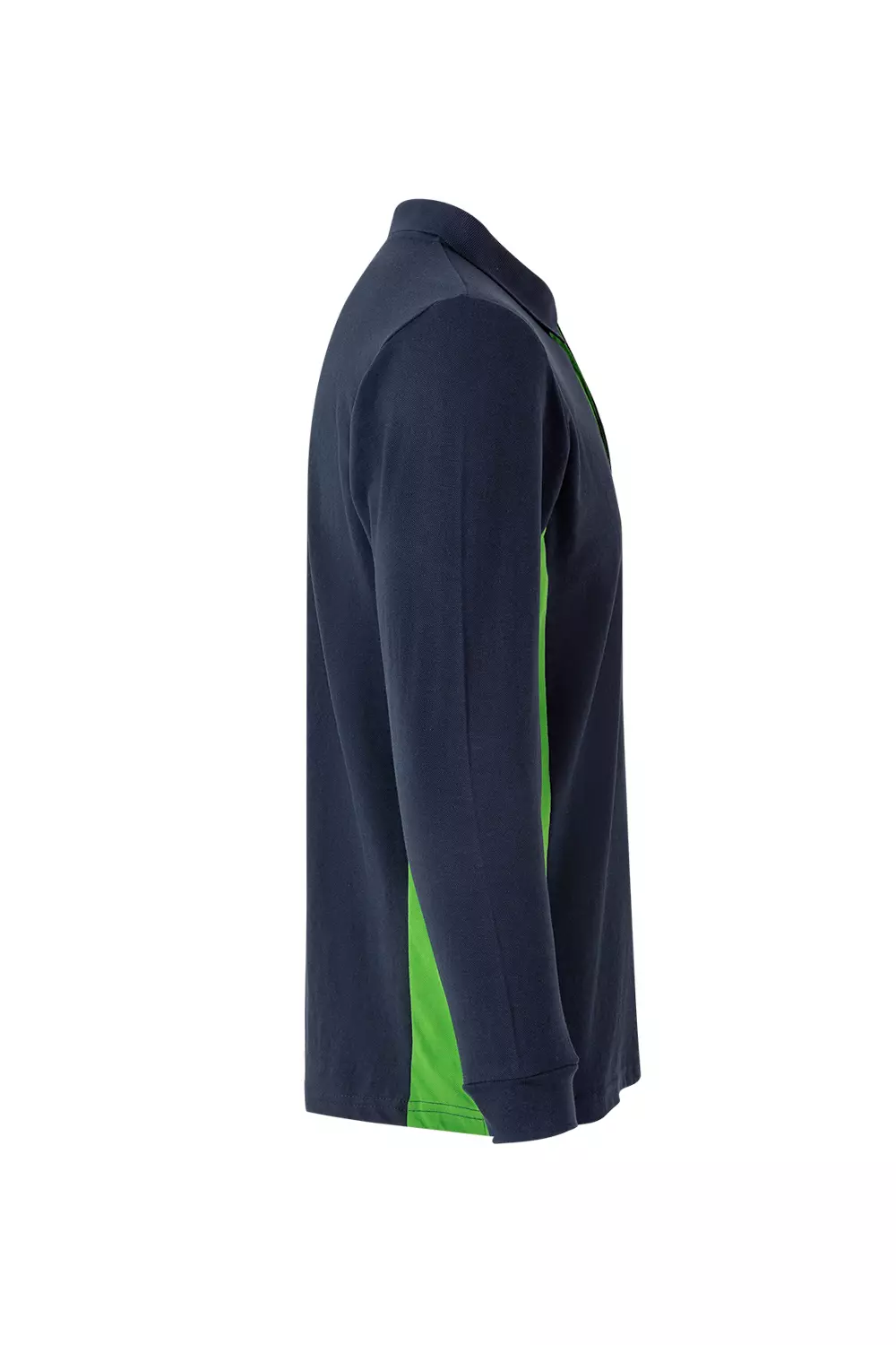 Velilla 105514-61-25, Long Sleeved Polo Shirt, Navy Blue/Lime Green, image 3