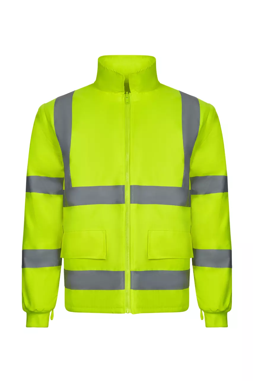 Velilla 306007-20-1, High-Vis Jacket, Hi-Vis Yellow, image 3, gallery thumbnail