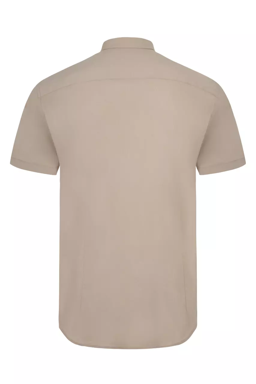 Velilla 405016S-47, Kurzarm-Arbeitshemd, Hellbeige, image 3, gallery thumbnail