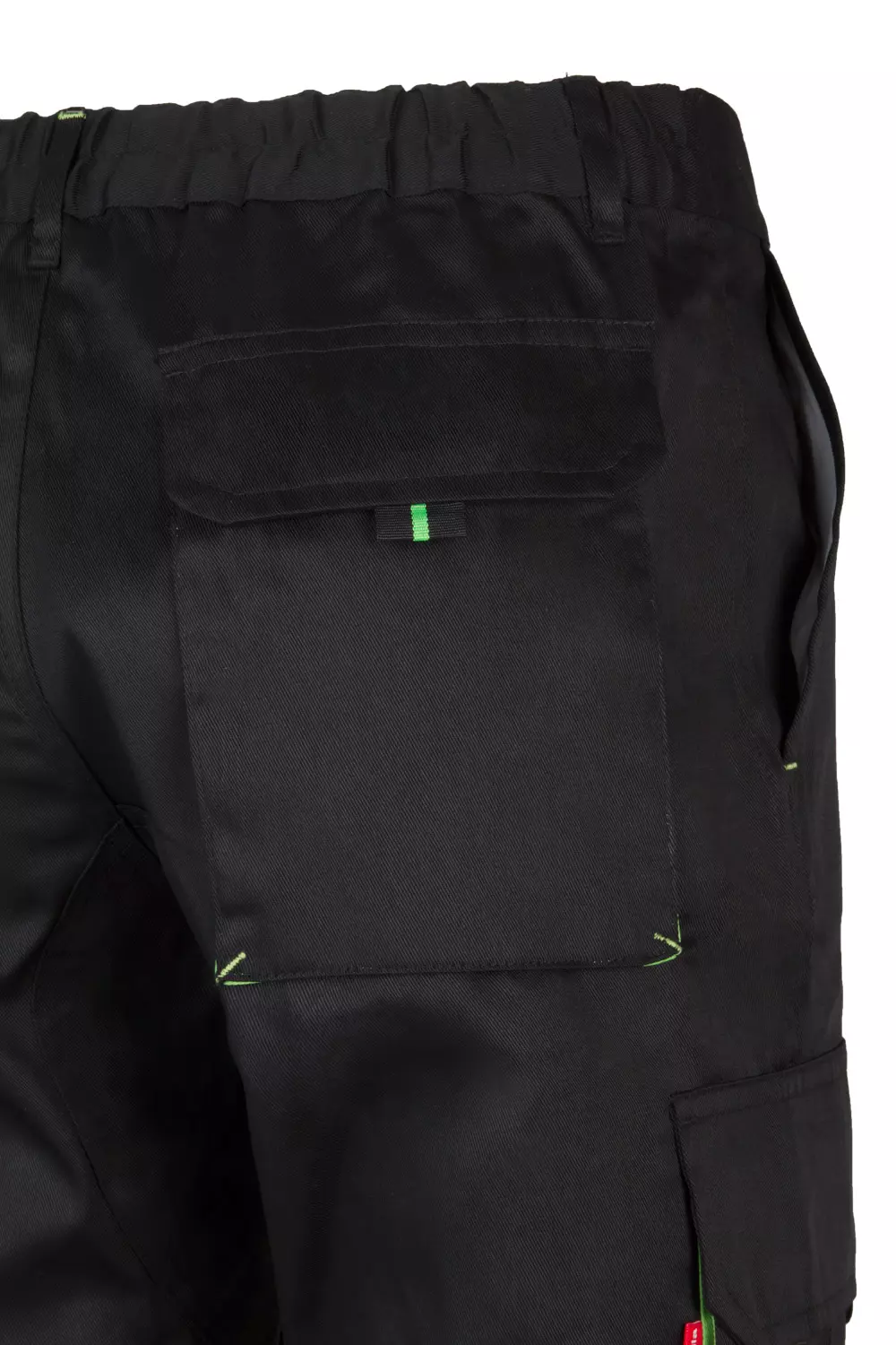 Velilla 103004-00-25, Arbeitshose, Schwarz/Limetten-Grün, image 6
