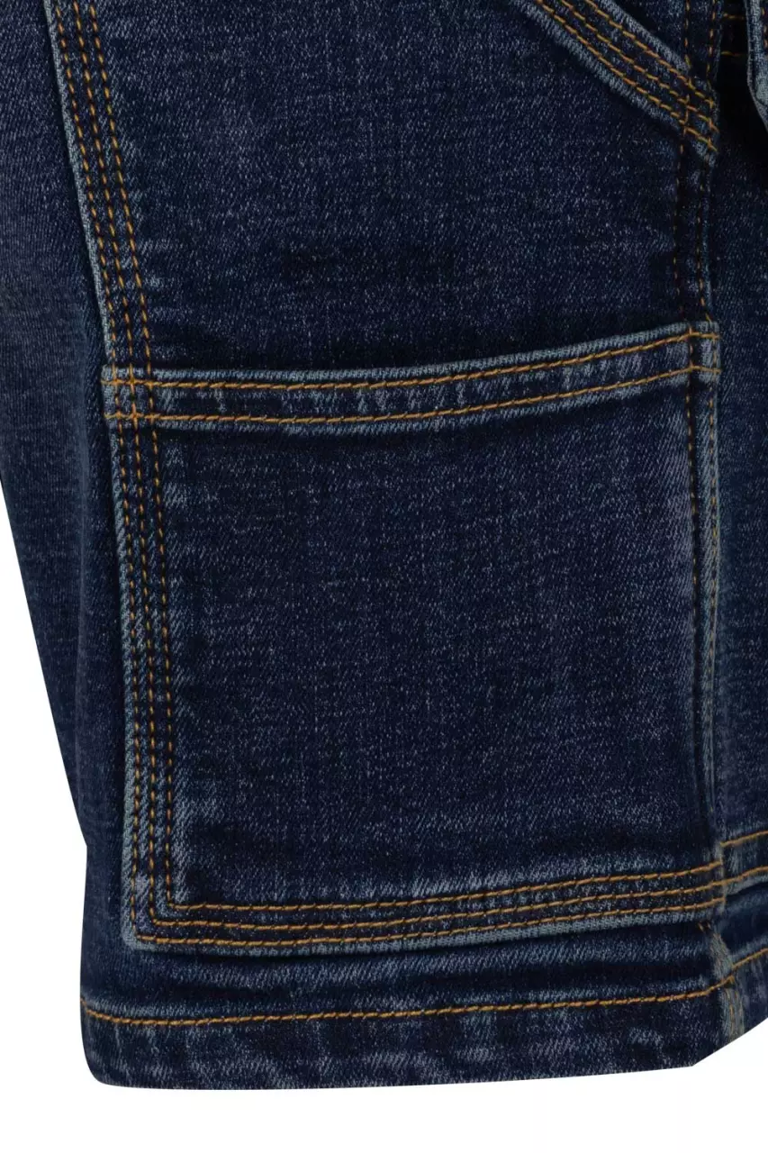 Velilla 103017S-63, Work Shorts, Blue Denim, image 7, gallery thumbnail