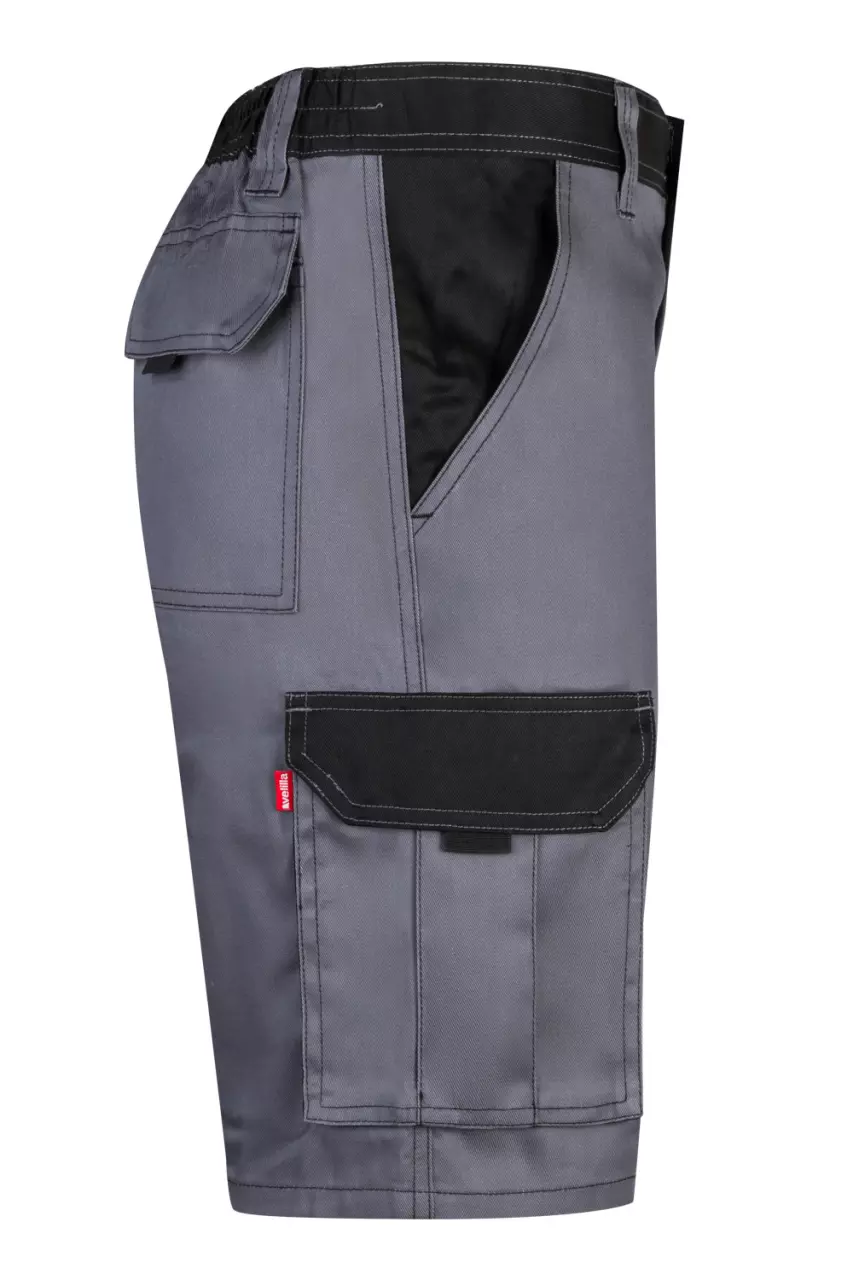 Velilla 103021B-08-00, Work Shorts, Grey/Black, image 6, gallery thumbnail