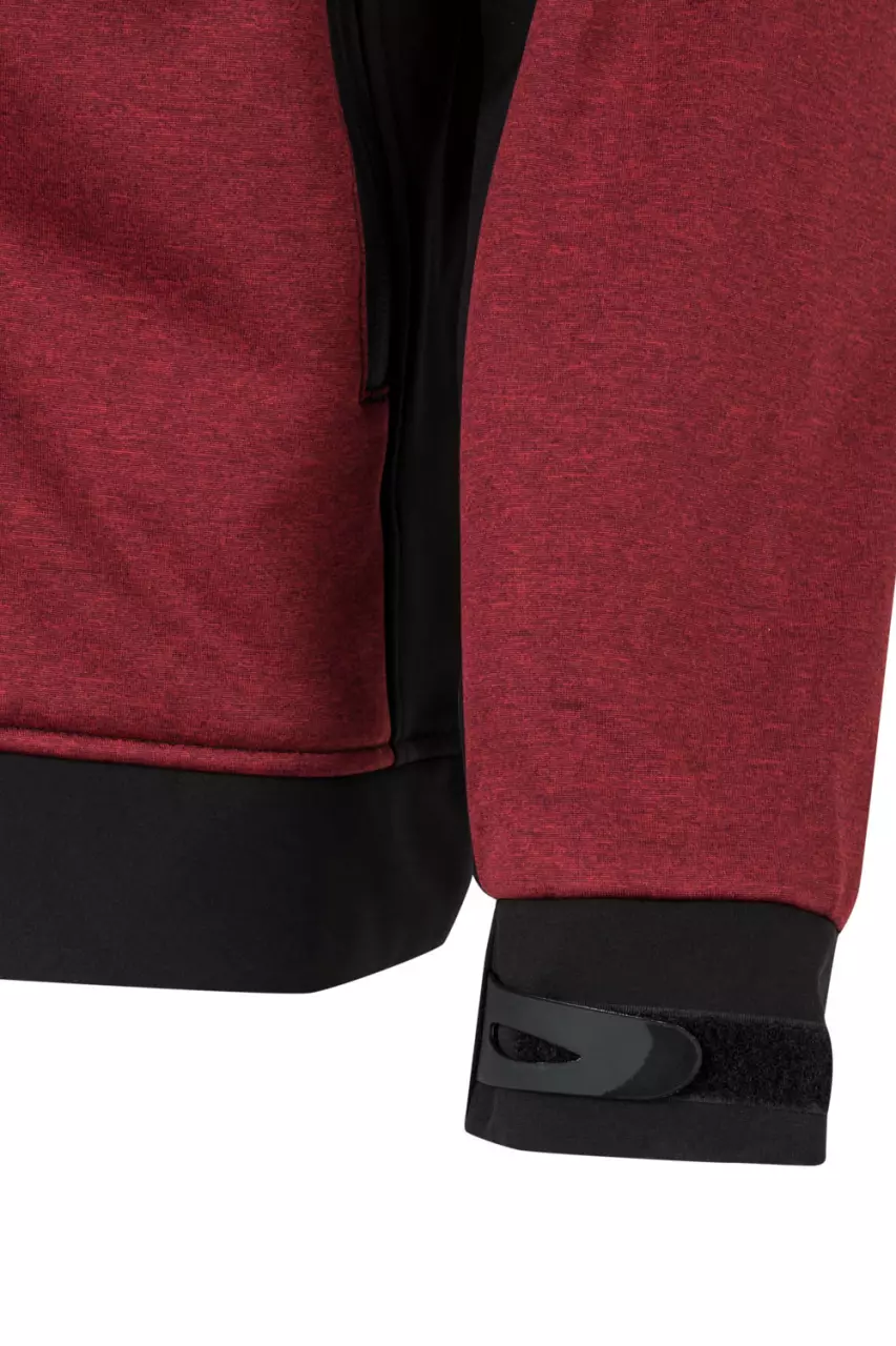 Velilla 206007-77-00, Work Jacket, Heather Maroon/Black, image 3, gallery thumbnail