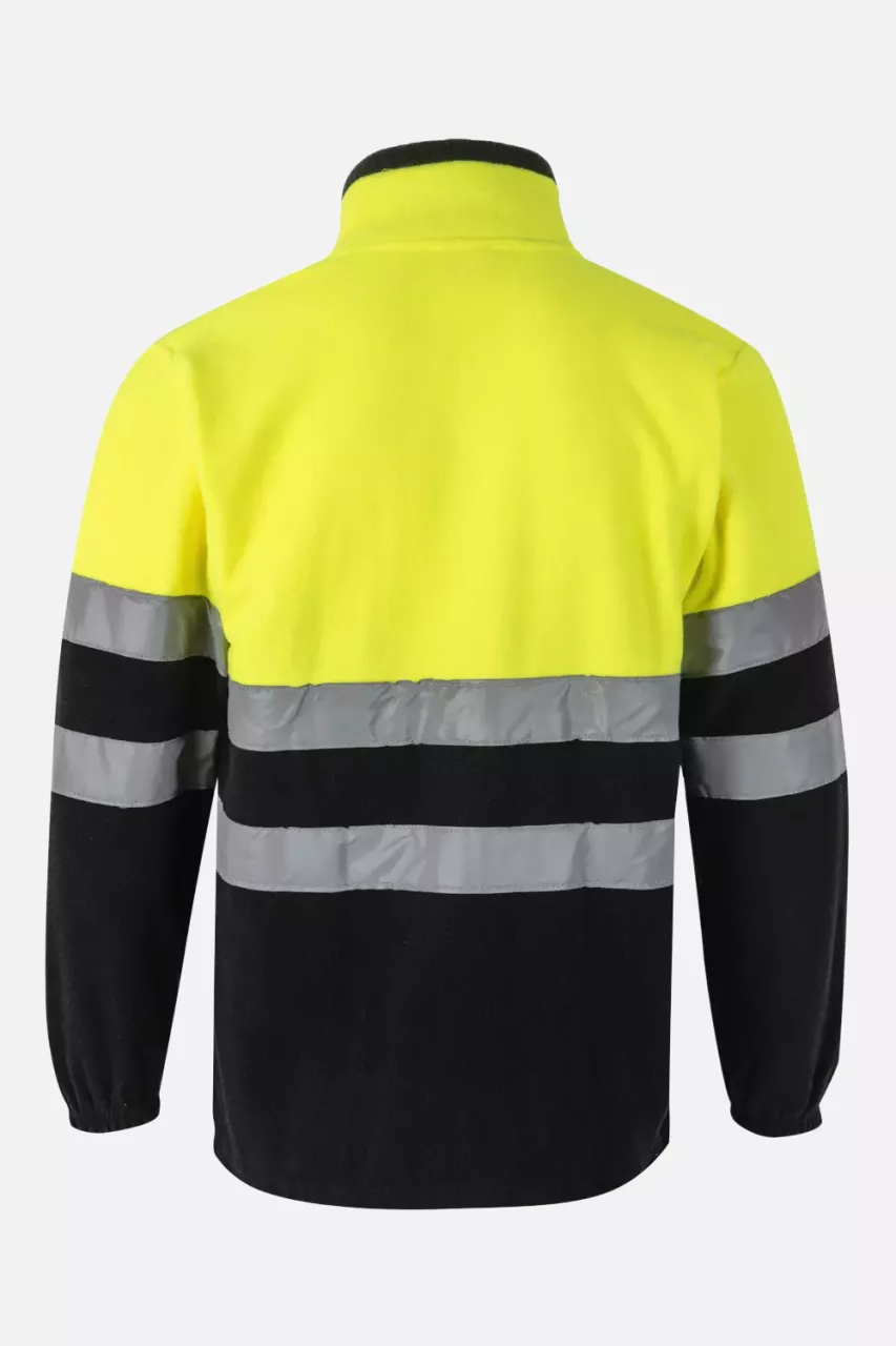 Velilla 183-00-20-2, High-Vis Fleece Jacket, Size 4XL/5XL, Black/Hi-Vis Yellow, image 5, gallery thumbnail