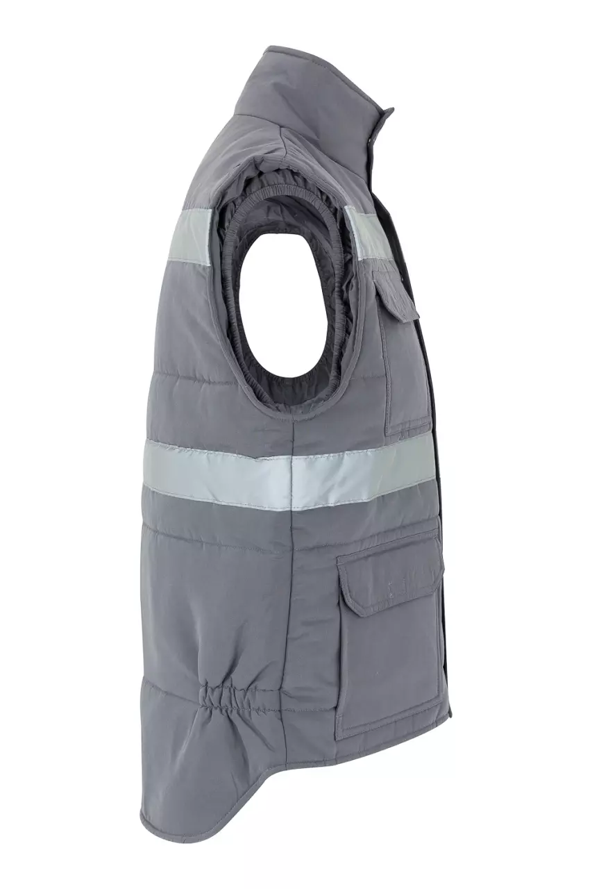 Velilla 205904-08, Padded Work Vest, Grey, image 3, gallery thumbnail