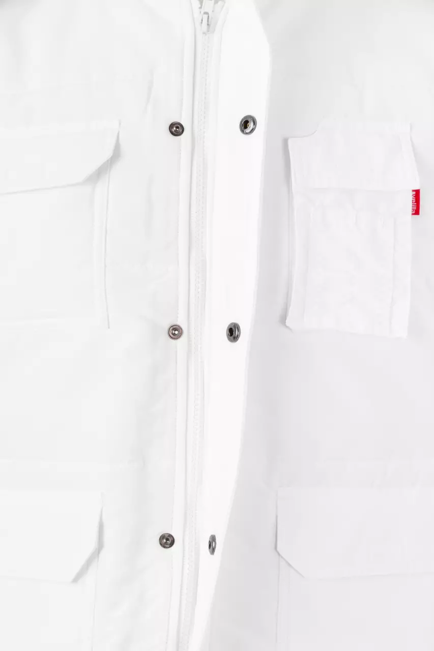 Velilla 108-07, Work Vest, White, image 5, gallery thumbnail