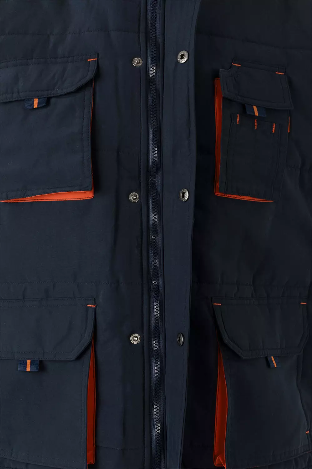 Velilla 205902-61-16, Padded Work Vest, Navy Blue/Orange, image 6