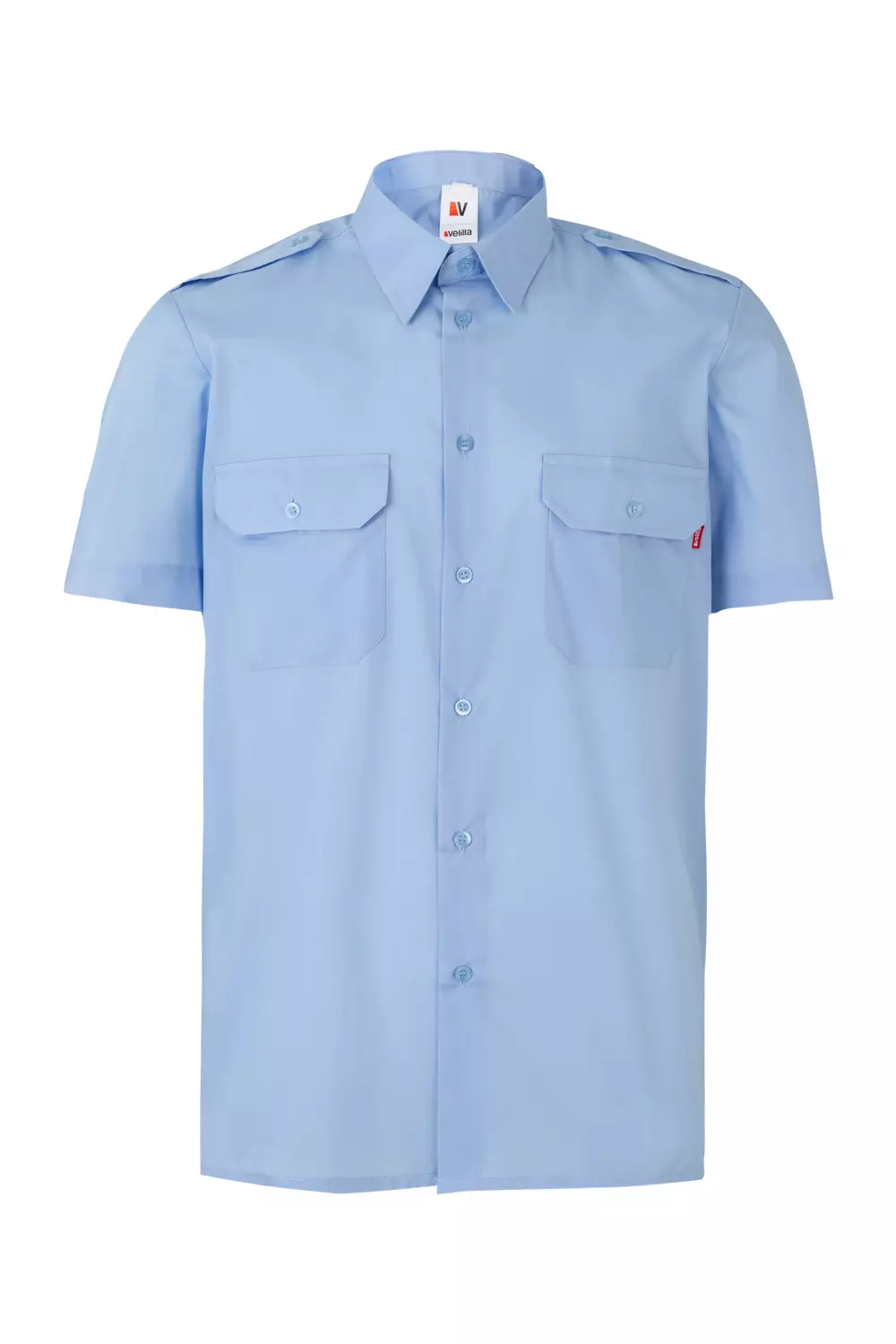 Velilla 532-05, Short-Sleeved Work Shirt, Sky Blue, image 1