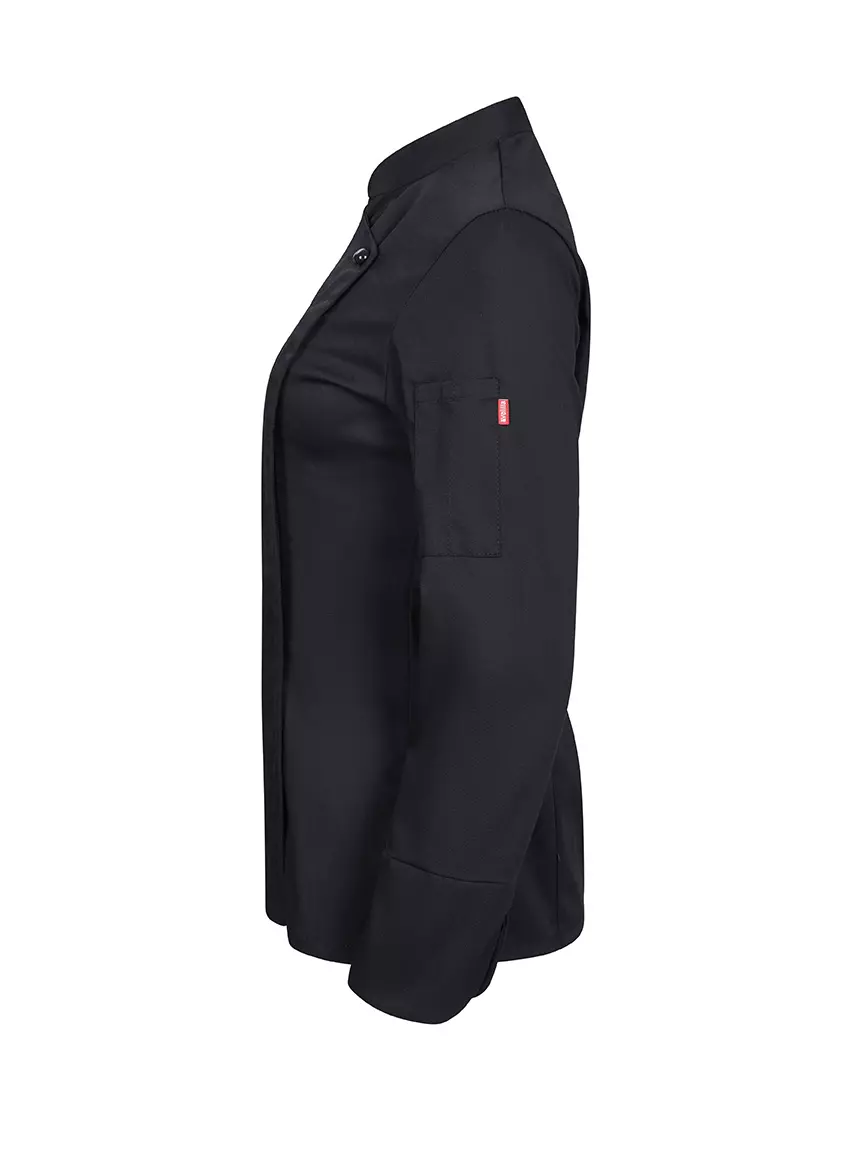Velilla 405203TC-00, Long Sleeved Chef Jacket, Black, image 3