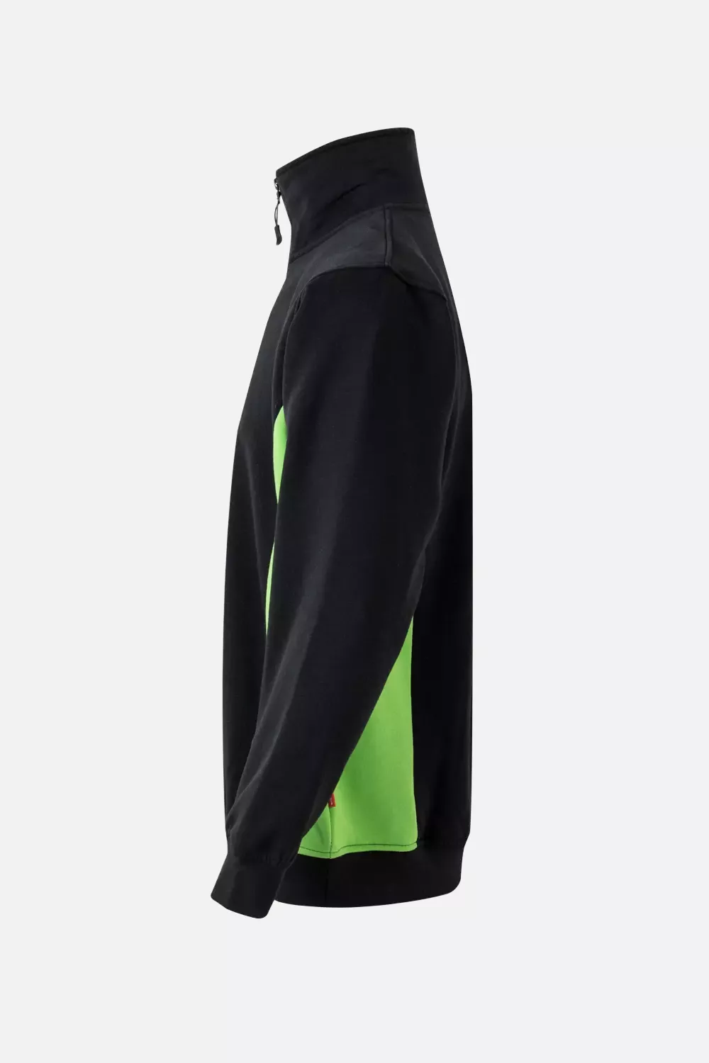 Velilla 105704-00-25, Work Sweatshirt, Black/Lime Green, image 2