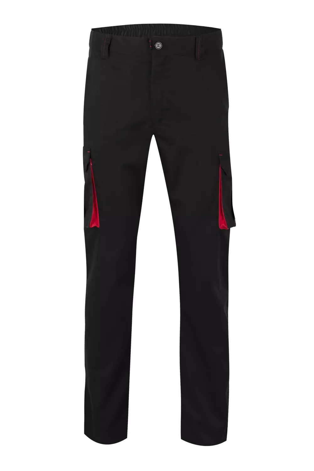 Velilla 103024S-00-12, Work Trousers, Black/Red