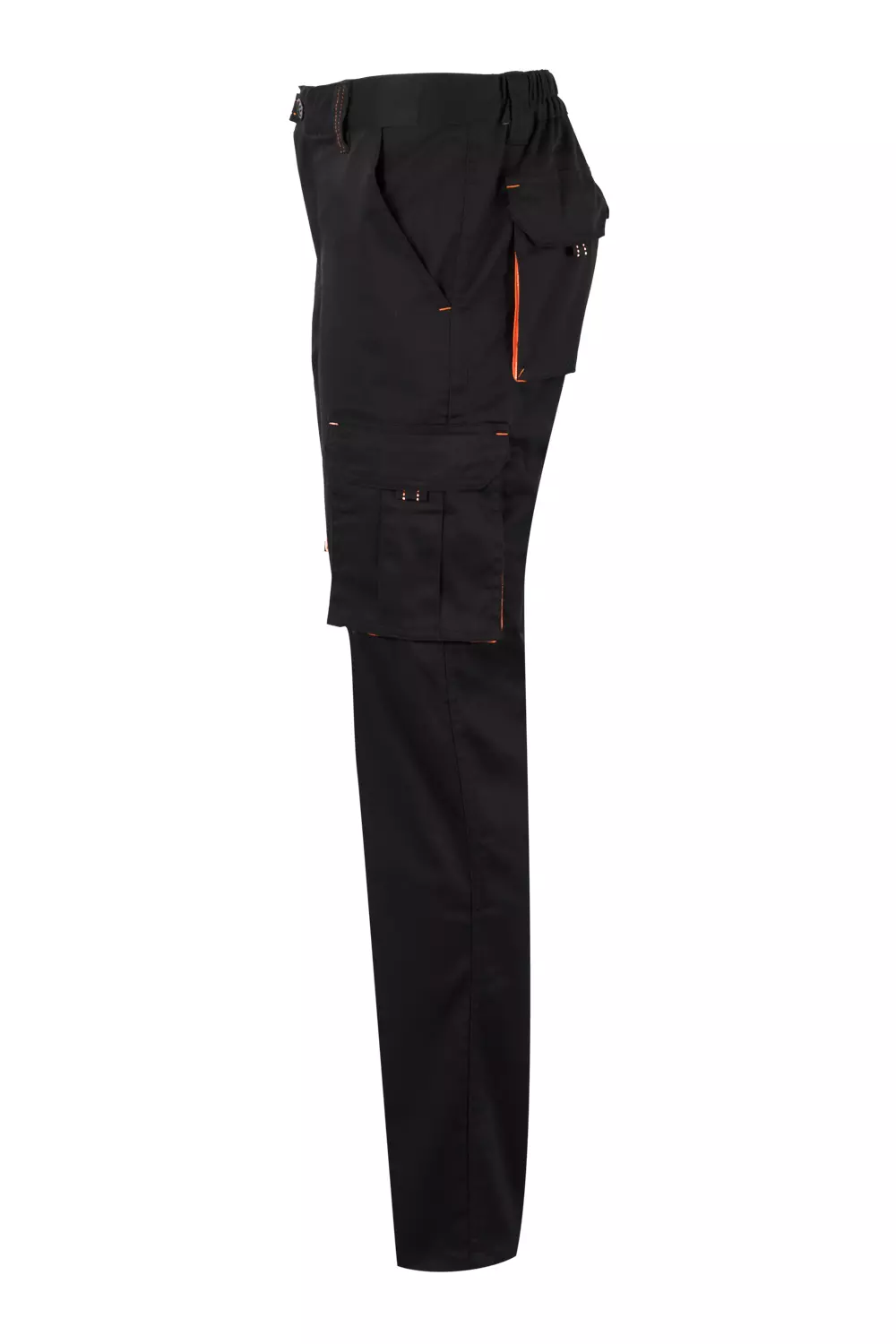 Velilla 103024S-00-16, Work Trousers, Black/Orange, image 2