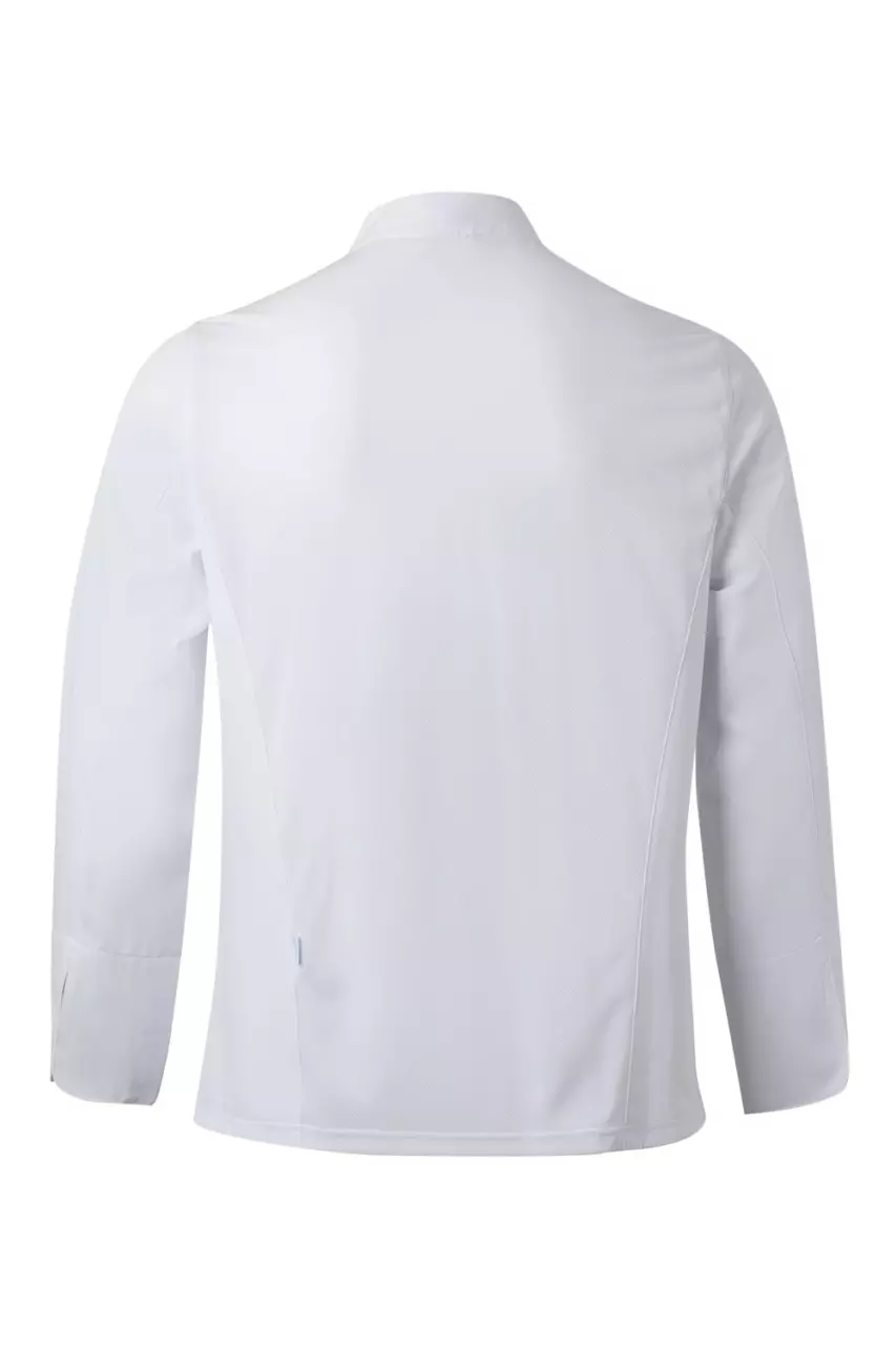 Velilla 405210-07, Long Sleeved Chef Jacket, White, image 2, gallery thumbnail