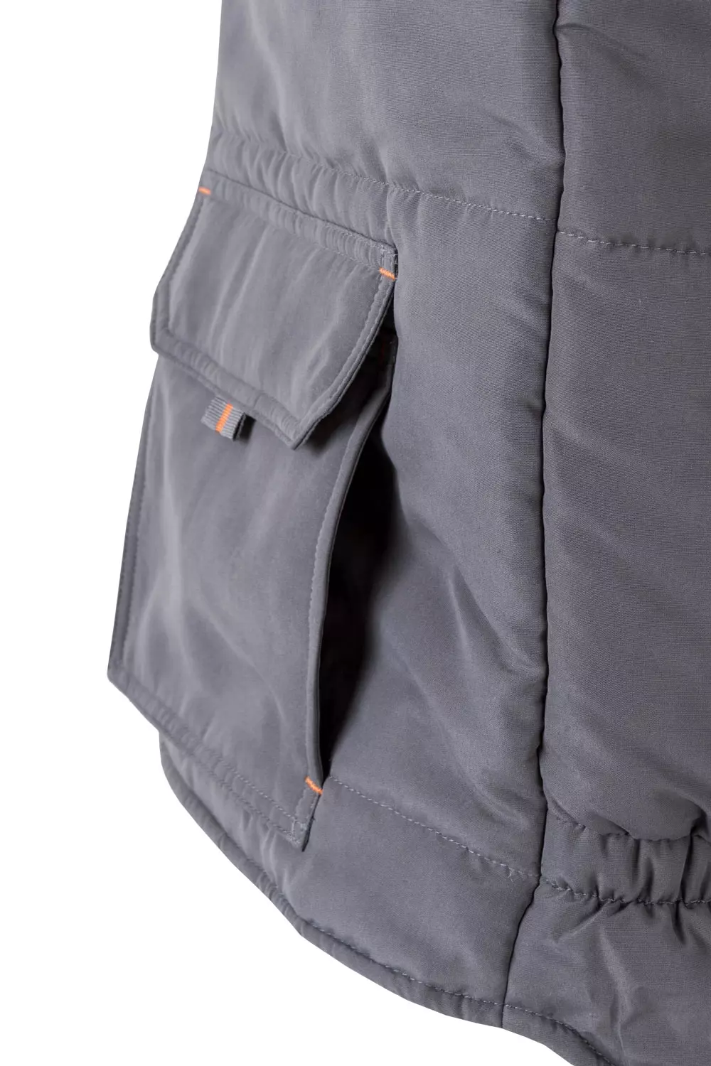 Velilla 205902-08-16, Padded Work Vest, Grey/Orange, image 4