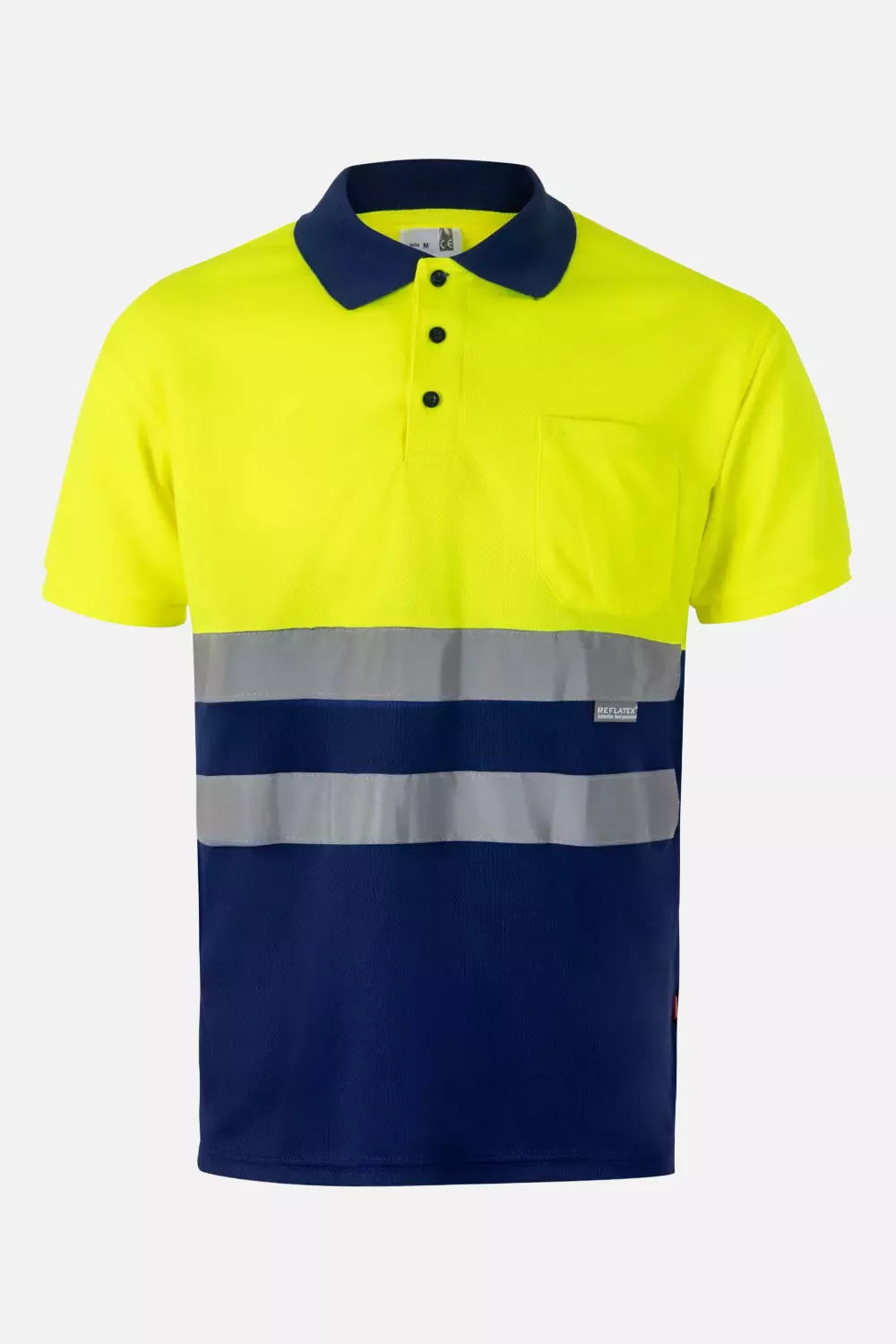 Velilla 0173-09-20, Warnschutz-Poloshirt, Königsblau/Warngelb, image 1