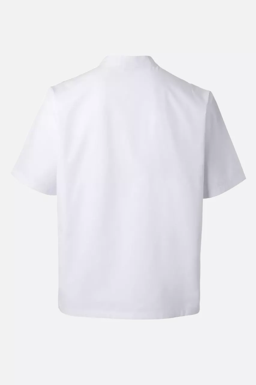 Velilla 432-07, Short-Sleeved Chef Jacket, White, image 4, gallery thumbnail