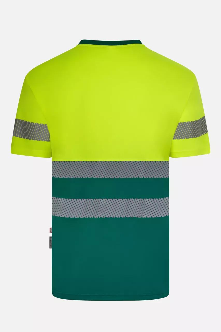 Velilla 305633-02-20-2, High-Vis T-Shirt, Size 4XL/5XL, Green/Hi-Vis Yellow, image 3, gallery thumbnail