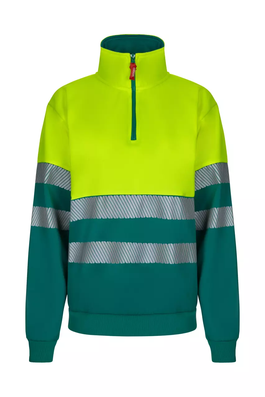 Velilla High-Vis Sweatshirt, Green/Hi-Vis Yellow
