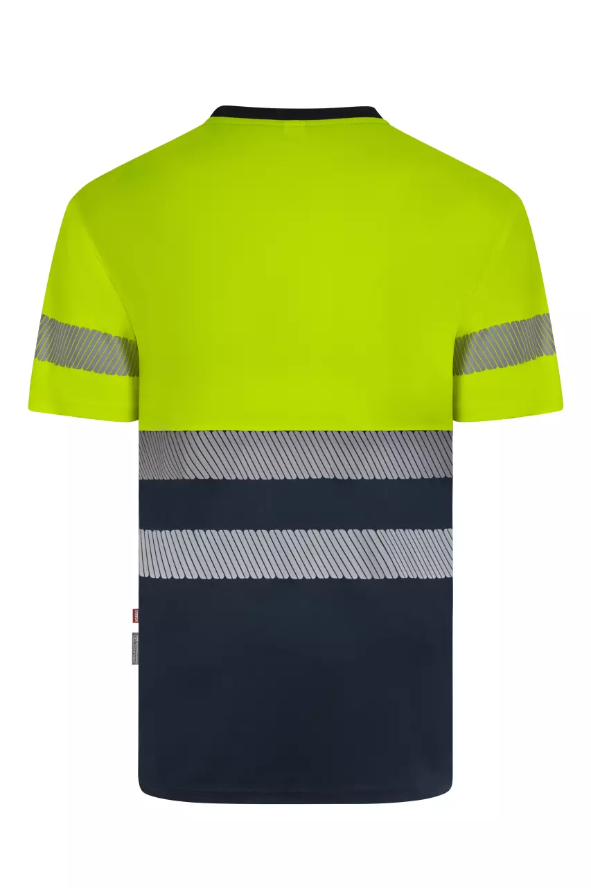 Velilla 305633-61-20, High-Vis T-Shirt, Navy Blue/Hi-Vis Yellow, image 3, gallery thumbnail