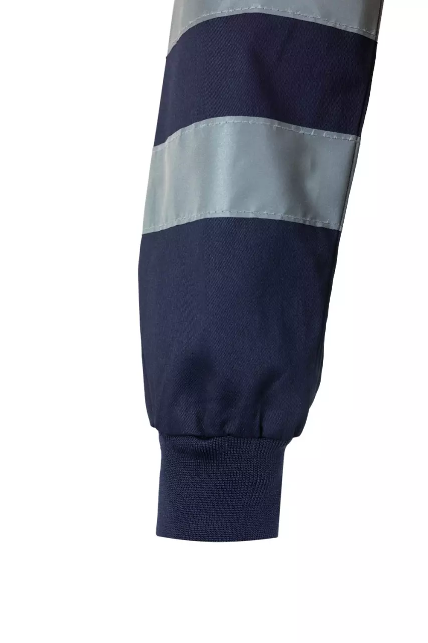 Velilla 0153-01-19-2, High-Vis Jacket, Size 4XL/5XL, Marine Blue/High-Vis Orange, image 4, gallery thumbnail