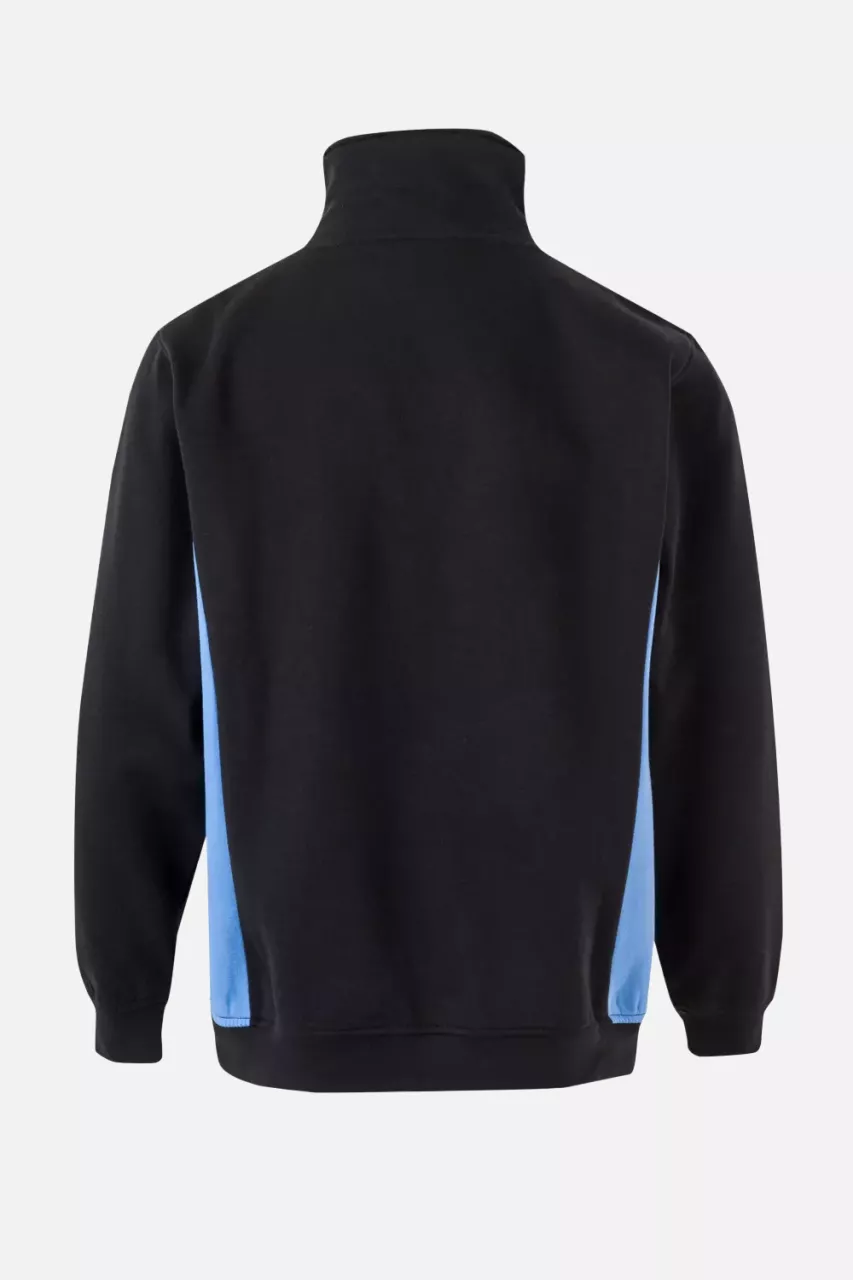 Velilla 105704-00-05, Arbeitssweatshirt, Schwarz/Himmelblau, image 4, gallery thumbnail