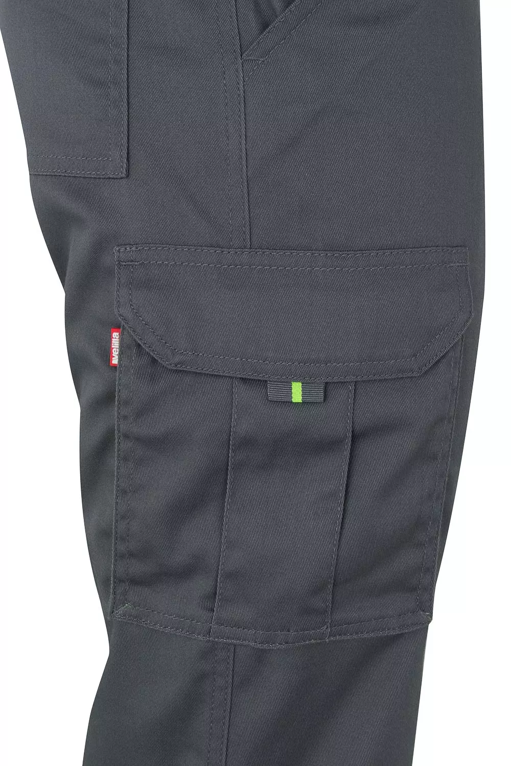 Velilla 303002S-08-20, High-Vis Work Trousers, Grey/Hi-Vis Yellow, image 2