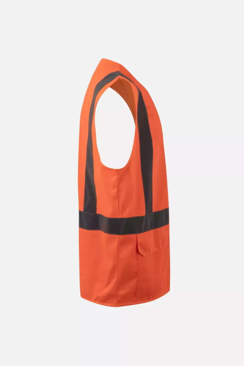Velilla 305903-19, High-Vis Vest, Hi-Vis Orange, image 3, gallery thumbnail