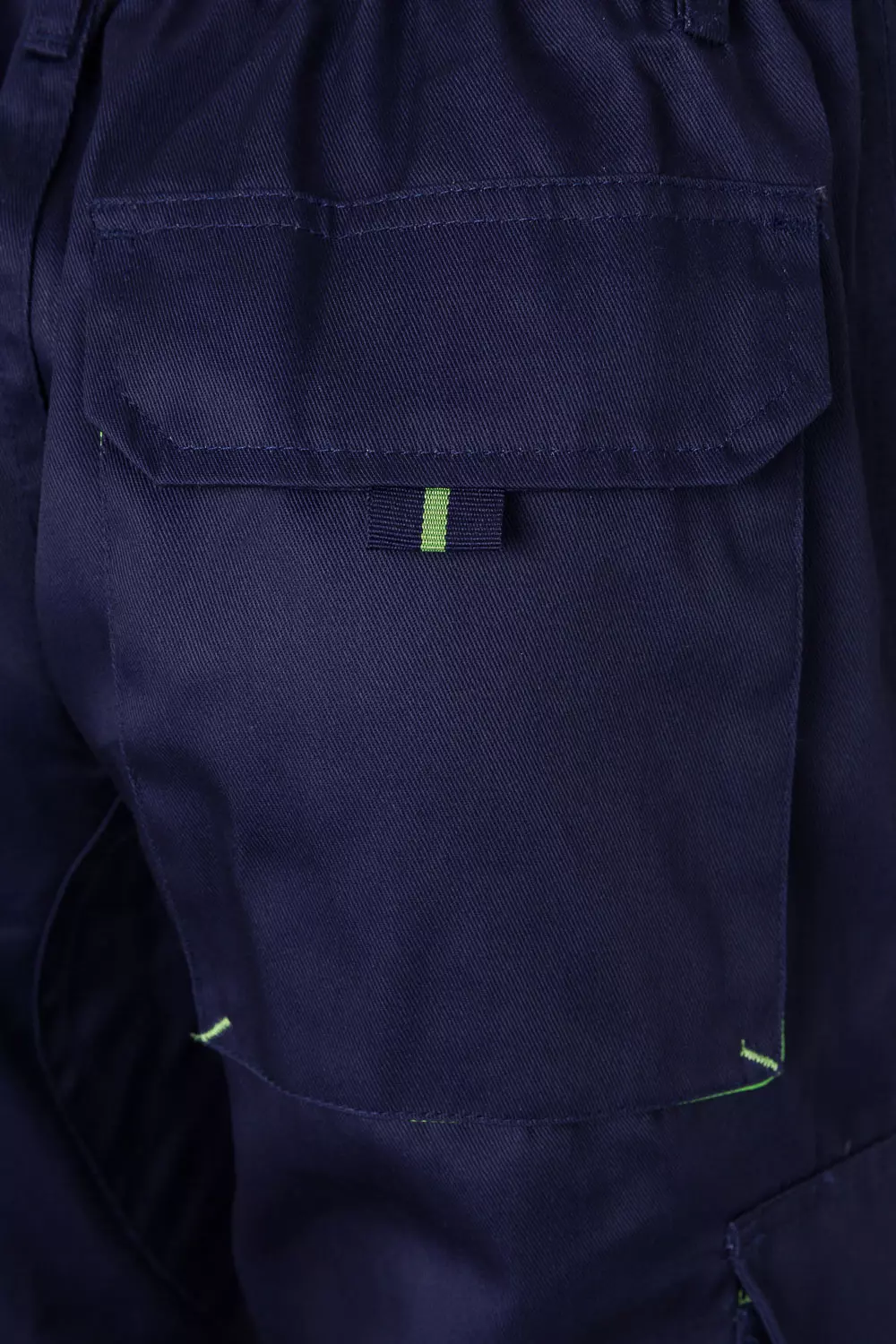 Velilla 103004-01-25, Work Trousers, Marine Blue/Lime Green, image 6