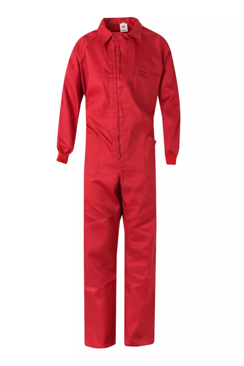 Velilla 214-12, Work Overall, Red, image 1, gallery thumbnail