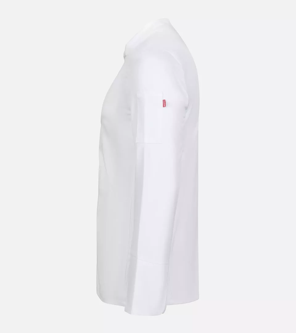 Velilla 405204-07, Long Sleeved Chef Jacket, White, image 2, gallery thumbnail