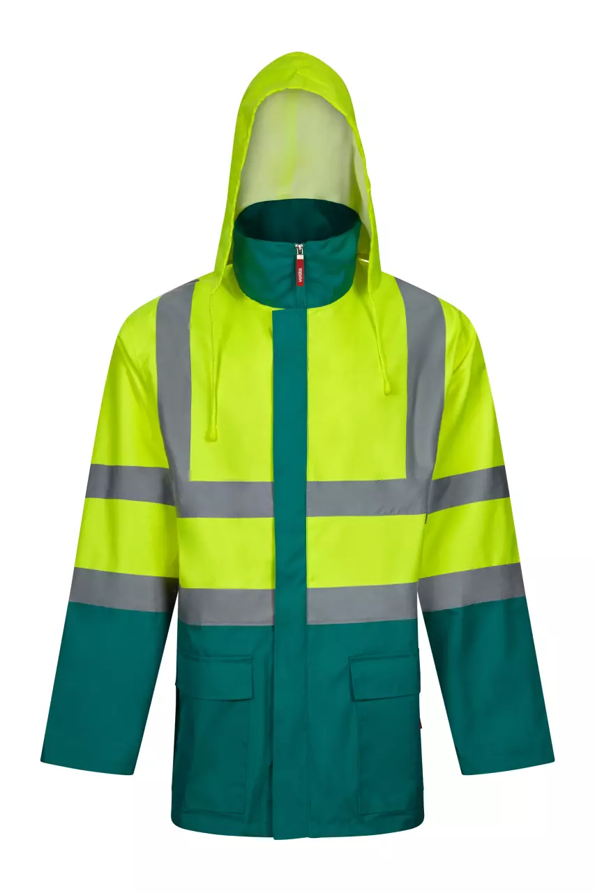 Velilla 306003-02-20, High-Vis Jacket, Green/Hi-Vis Yellow, image 2, gallery thumbnail