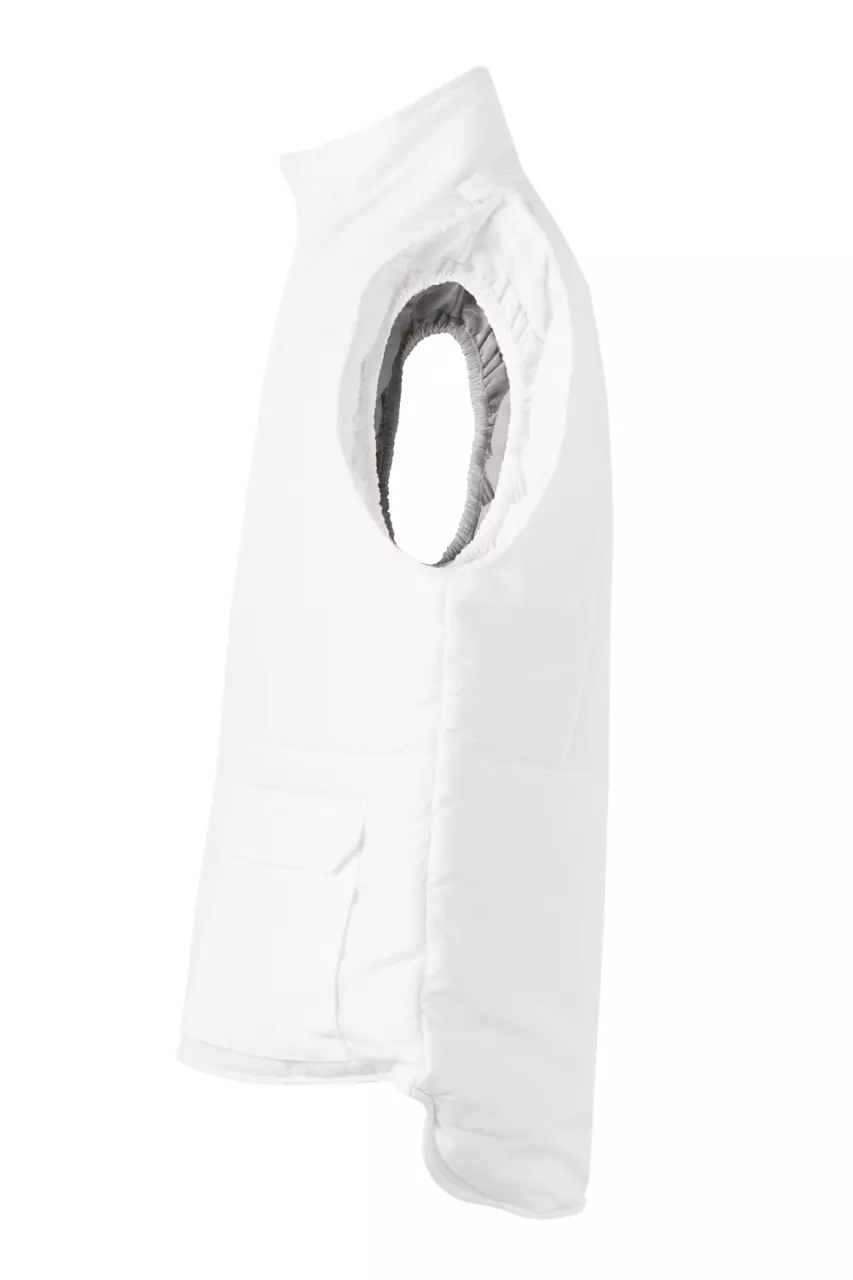 Velilla 205901-07, Padded Work Vest, White, image 6, gallery thumbnail