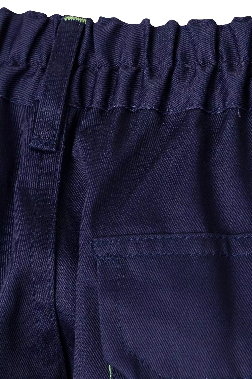 Velilla 103004-01-25, Work Trousers, Marine Blue/Lime Green, image 4