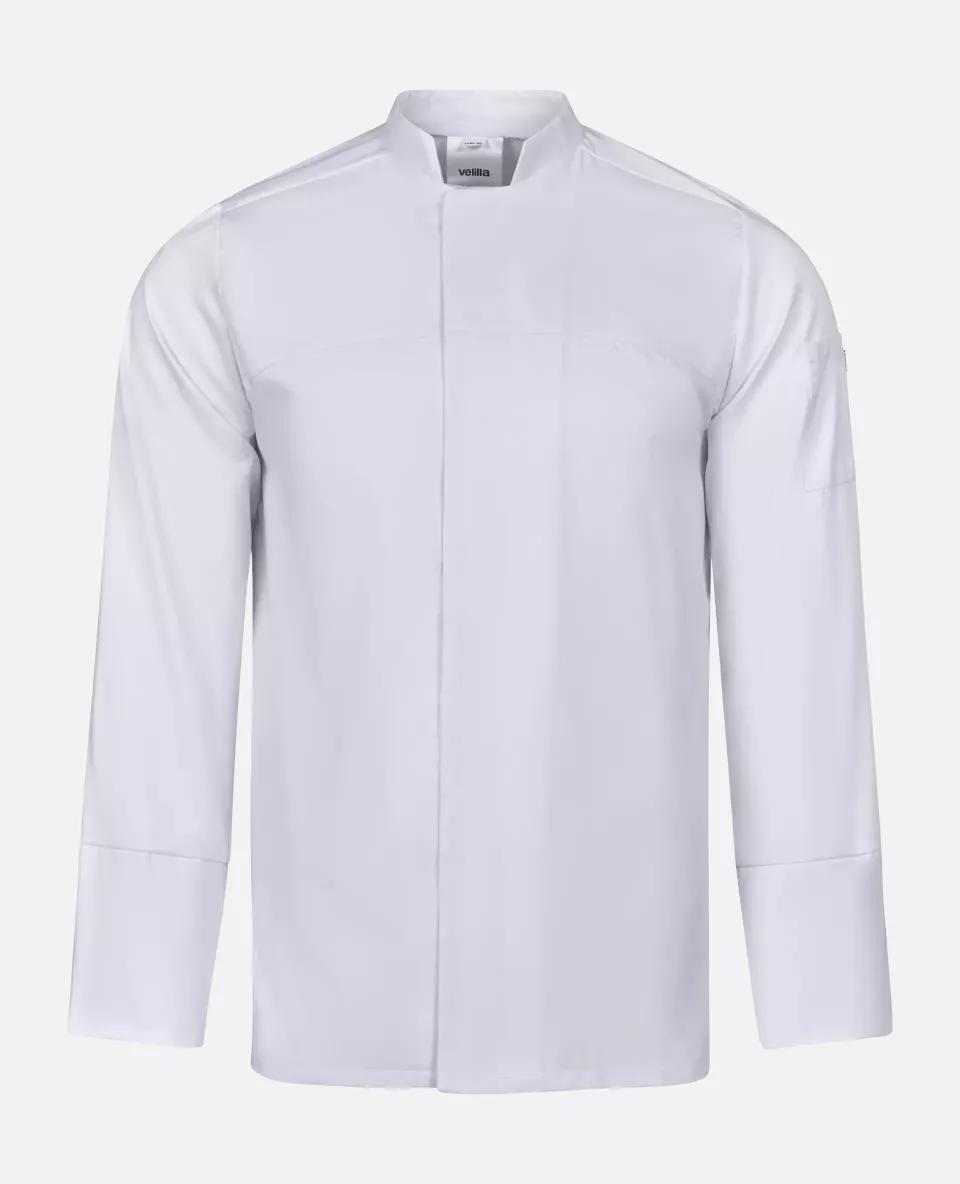 Velilla 405208-07, Long Sleeved Chef Jacket, White, image 1, gallery thumbnail