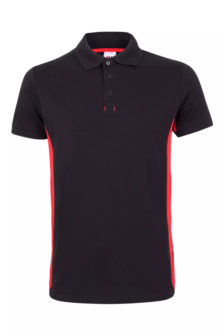 Velilla Polo Shirt, Black/Red