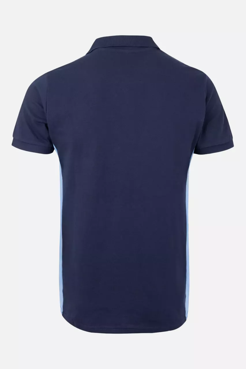 Velilla 105504-61-05, Polo Shirt, Navy Blue/Sky Blue, image 3, gallery thumbnail