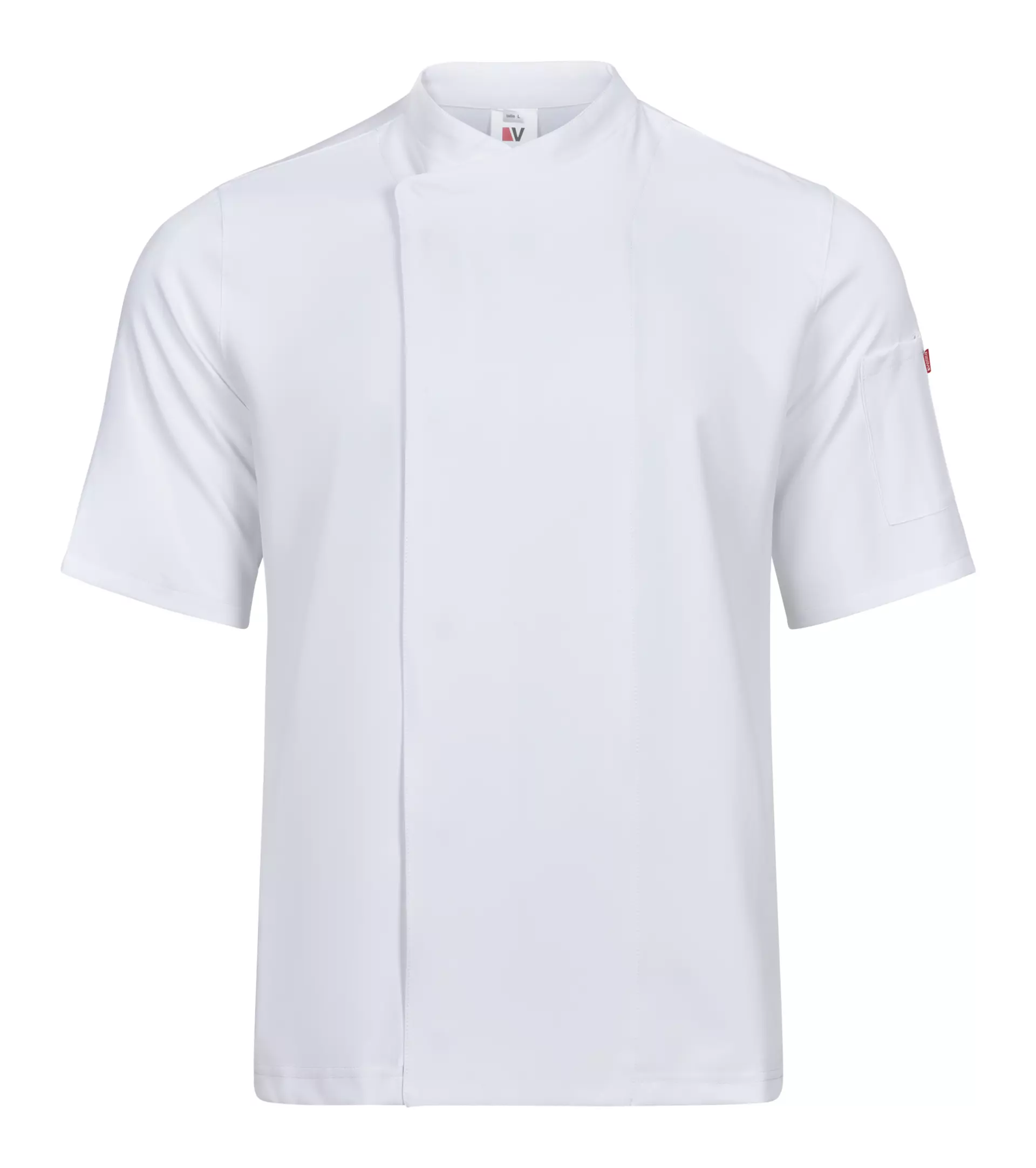 Velilla 405209-07, Short-Sleeved Chef Jacket, White