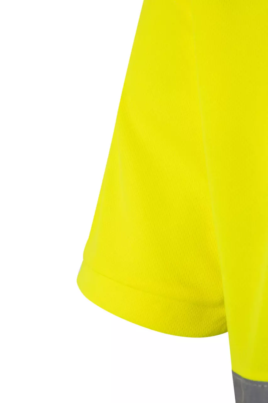 Velilla 305504-01-20, Warnschutz-Kurzarm-Poloshirt, Marineblau/Warngelb, image 3, gallery thumbnail