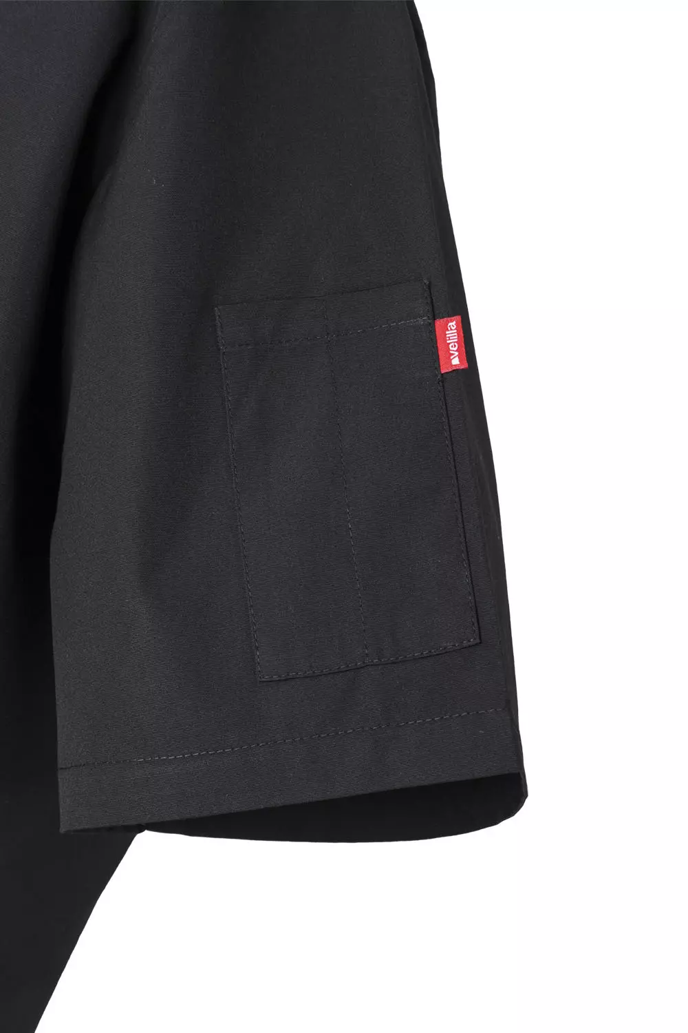 Velilla 405205-00, Kurzarm-Kochjacke, Schwarz, image 3