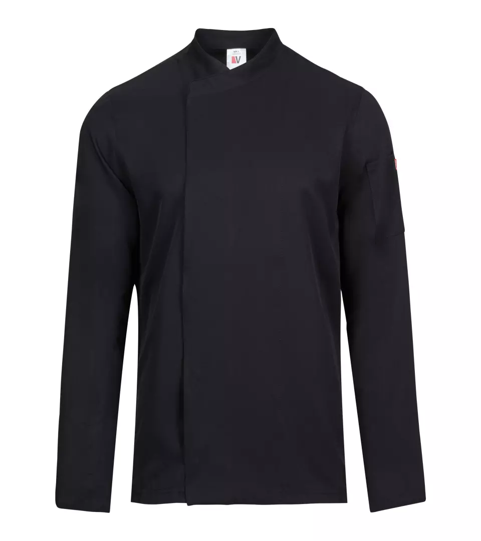 Velilla 405210-00, Long Sleeved Chef Jacket, Black, image 1, gallery thumbnail
