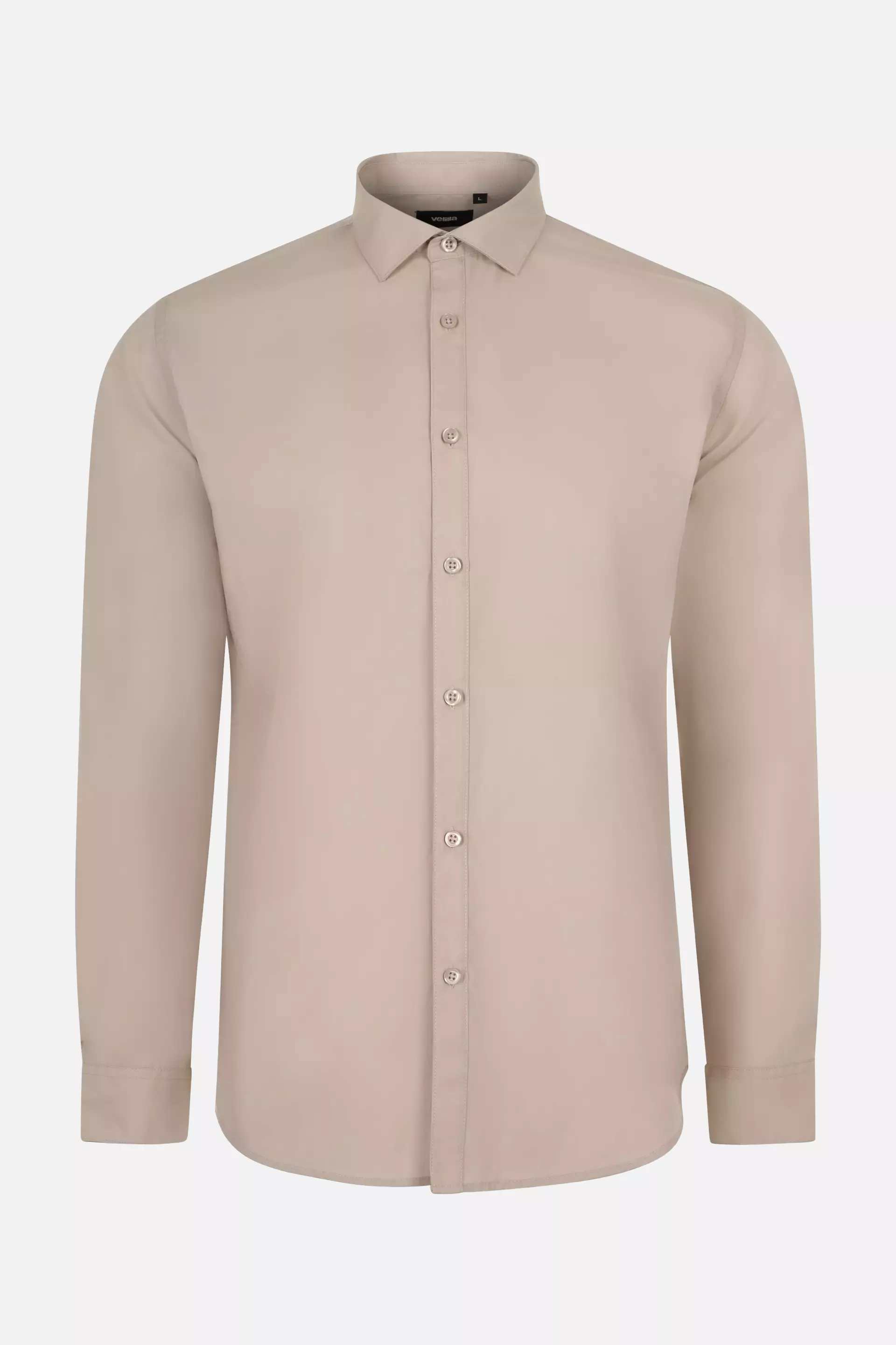 Velilla 405017S-47, Langarm-Arbeitshemd, Hellbeige, image 1