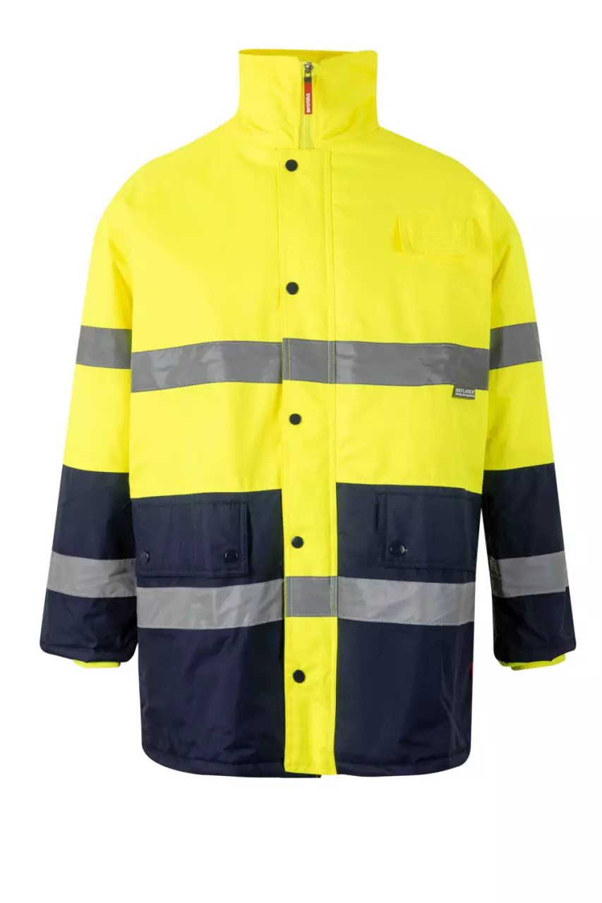 Velilla 0166-01-20, Warnschutzjacke, Marineblau/Warngelb