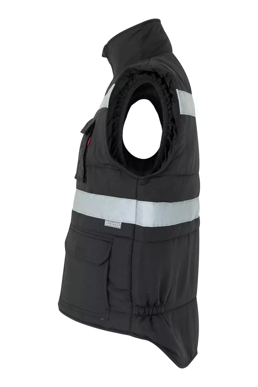 Velilla 205904-00, Padded Work Vest, Black, image 4, gallery thumbnail
