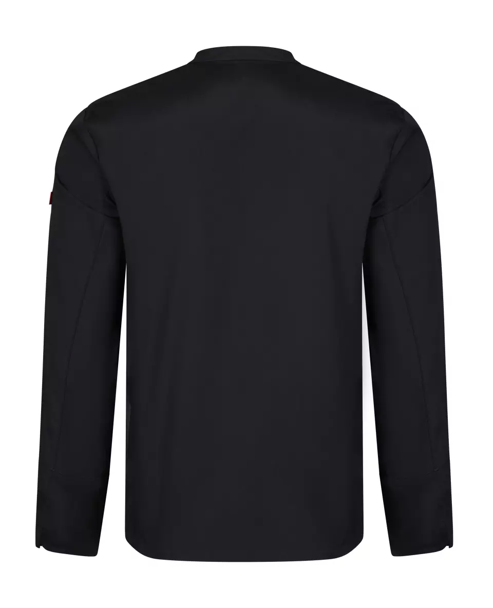 Velilla 405206-00, Long Sleeved Chef Jacket, Black, image 3, gallery thumbnail