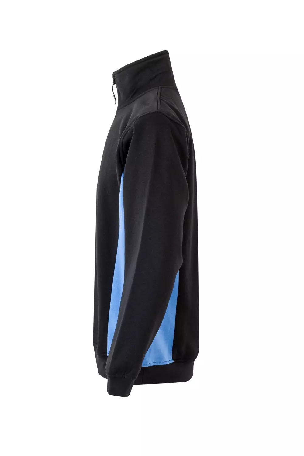 Velilla 105704-00-05, Work Sweatshirt, Black/Sky Blue, image 3