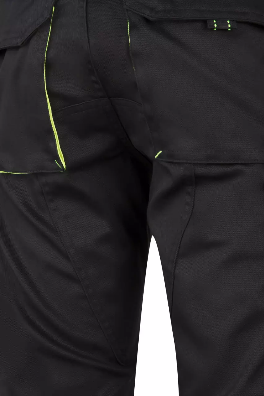 Velilla 103008S-00-20, Arbeitshose, Schwarz/Warngelb, image 6, gallery thumbnail