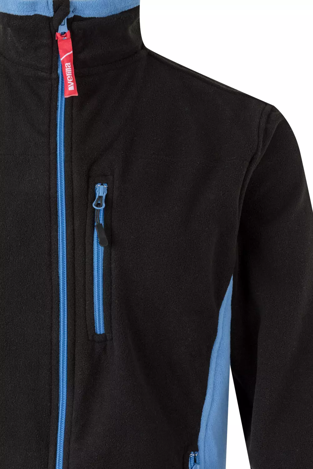 Velilla 201504-00-05, Fleece Jacket, Black/Sky Blue, image 4