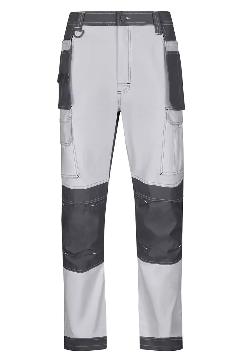 Velilla Work Trousers, White/Grey