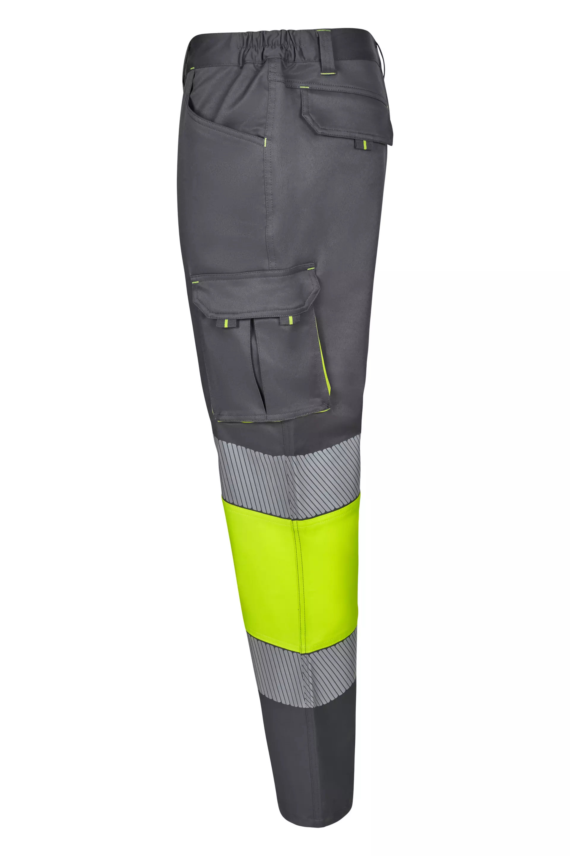 Velilla 303008S-08-20, High-Vis Work Trousers, Grey/Hi-Vis Yellow, image 2