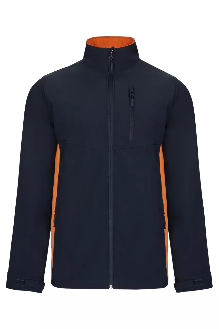 Velilla Work Jacket, Navy Blue/Orange